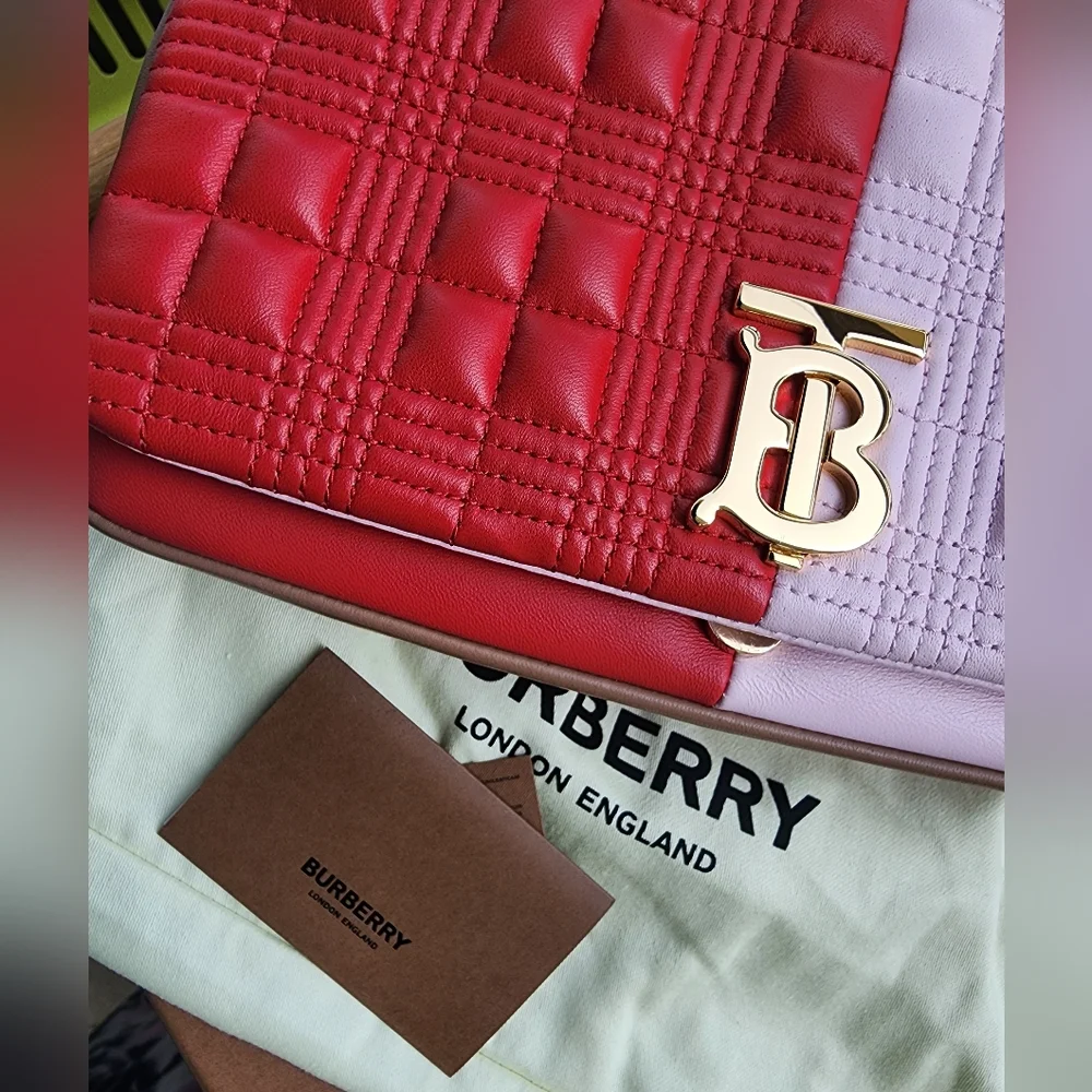 Burberry Lola Tri-color Quilted Medium Shoulder Bag - Picture 4 of 15